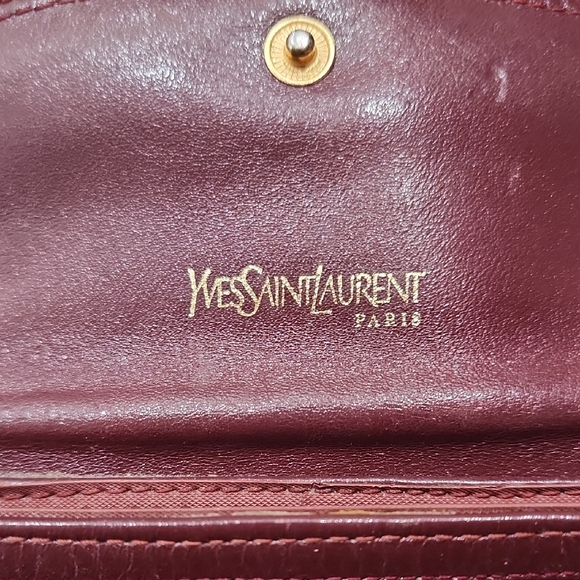 Yves Saint Laurent Vintage 1960 Safari Collection Deep Red Leather Crossbody Bag - Picture 2 of 16